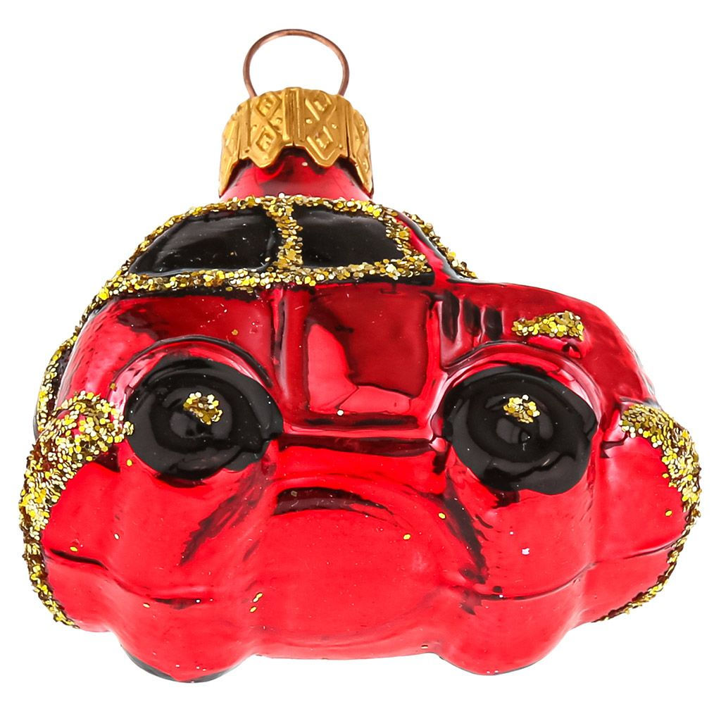 Елочное украшение Автомобиль ЗАЗ 6 см б.уп. КРАСНЫЙ - Коломеев фото 2