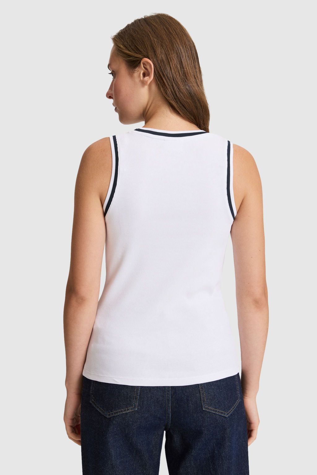 Kad_n Beyaz Bisiklet Yaka Ti__rt - U.s. polo assn фото 5