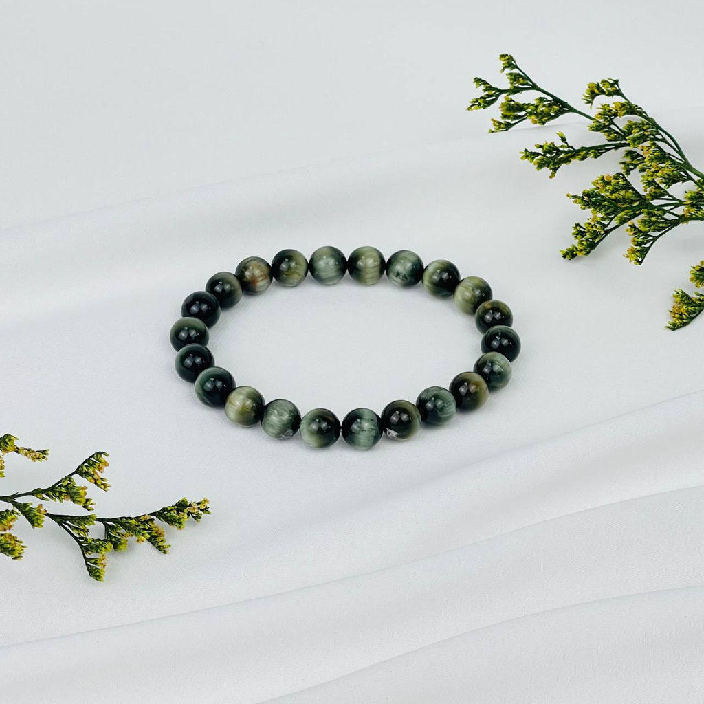 Браслет из Соколиного глаза 19 см - Радуга самоцветов фото 3