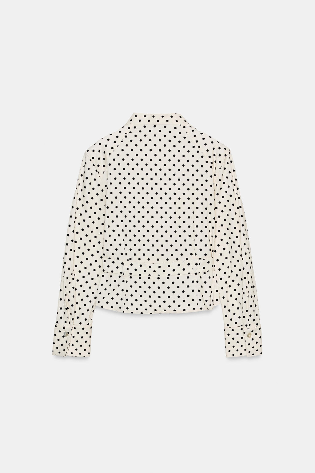 CHAQUETA CAMISERA LUNARES / Blanco / Negro - Zara фото 6