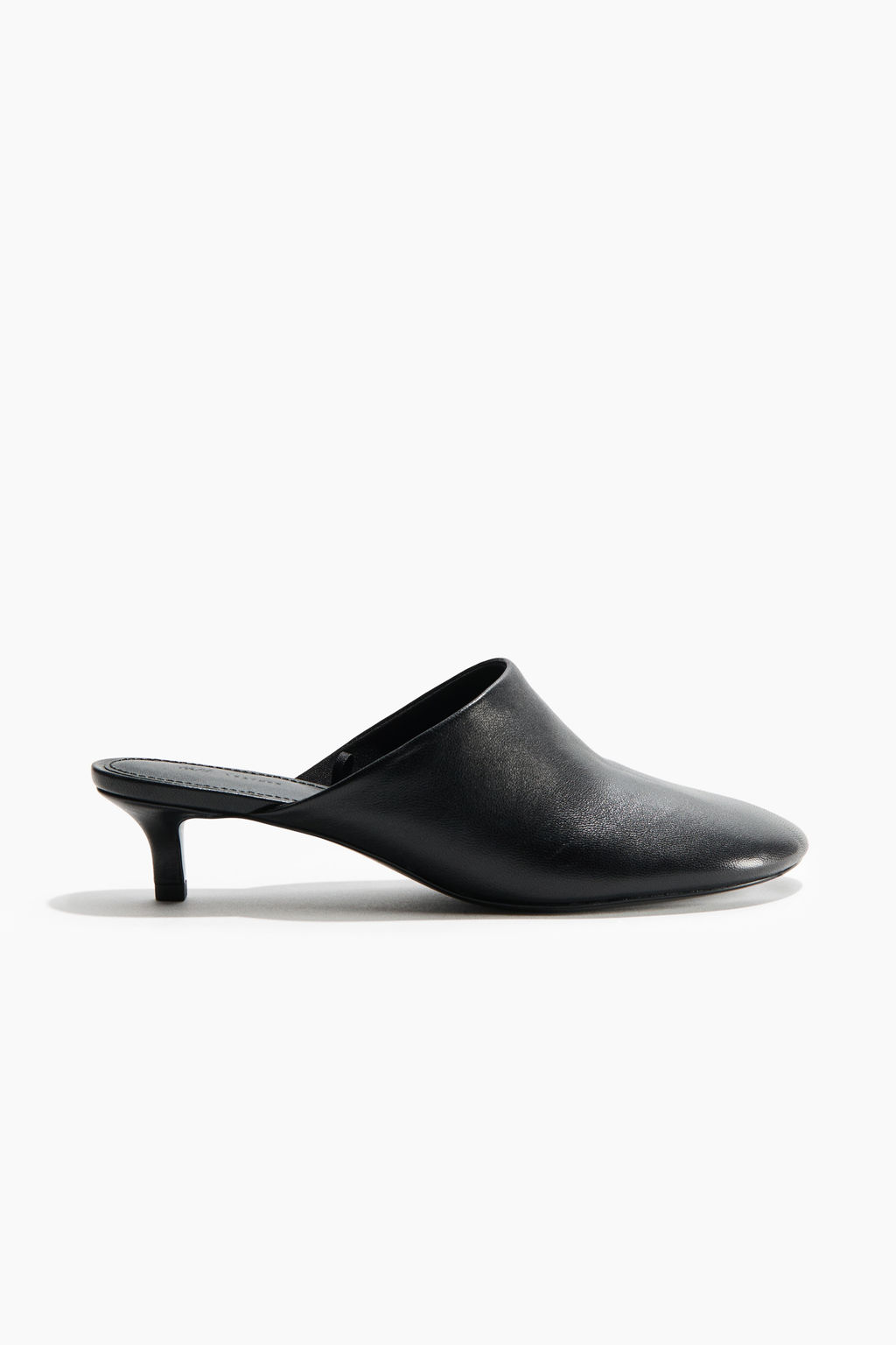 Mules de piel con tac?n kitten - H&m фото 4