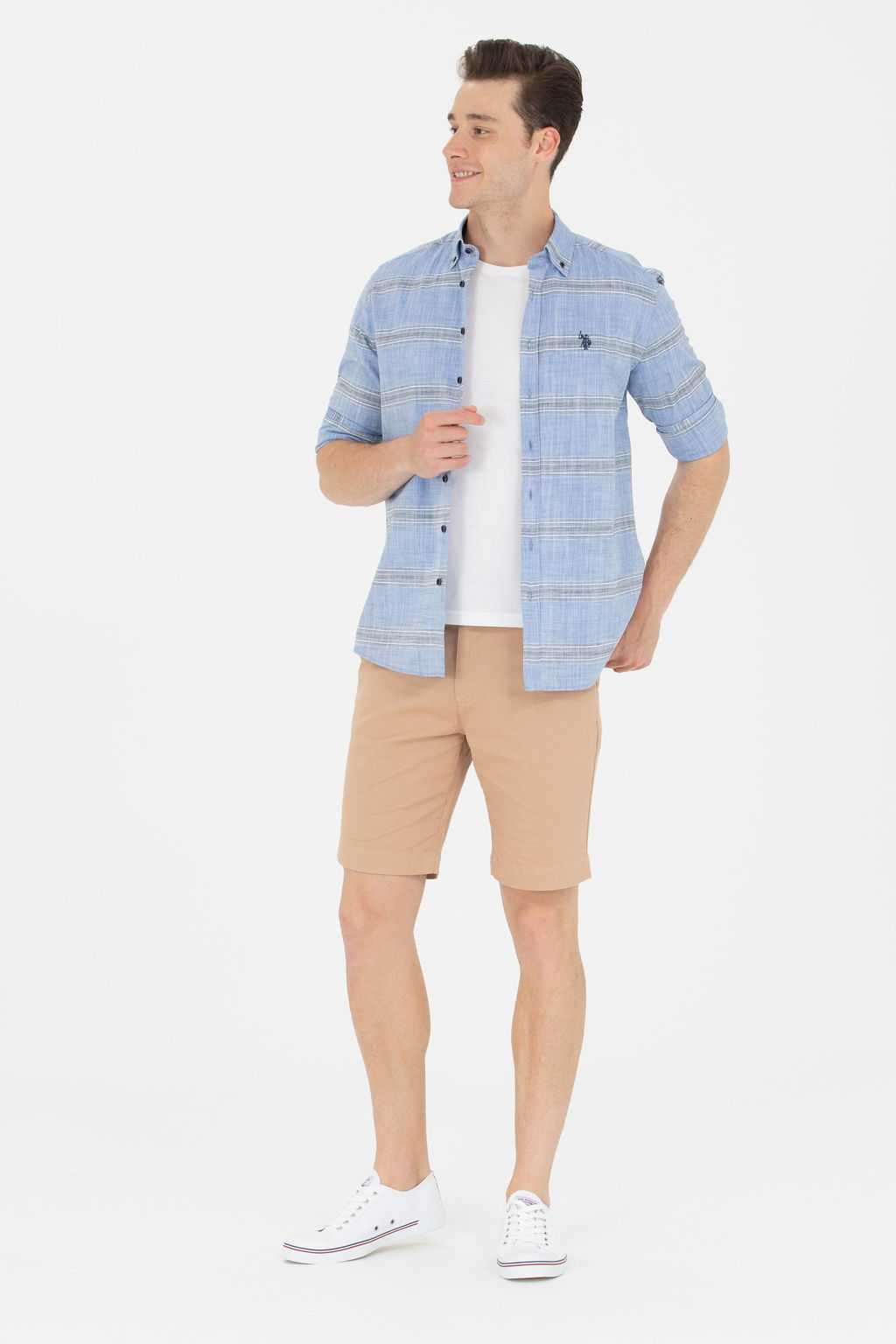 U. S. Polo Assn Мужская рубашка Saks с длинным рукавом - U.s. polo assn фото 4