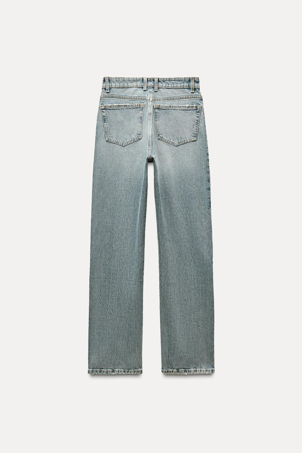 TRF STRAIGHT HIGH-WAIST JEANS - Zara фото 7