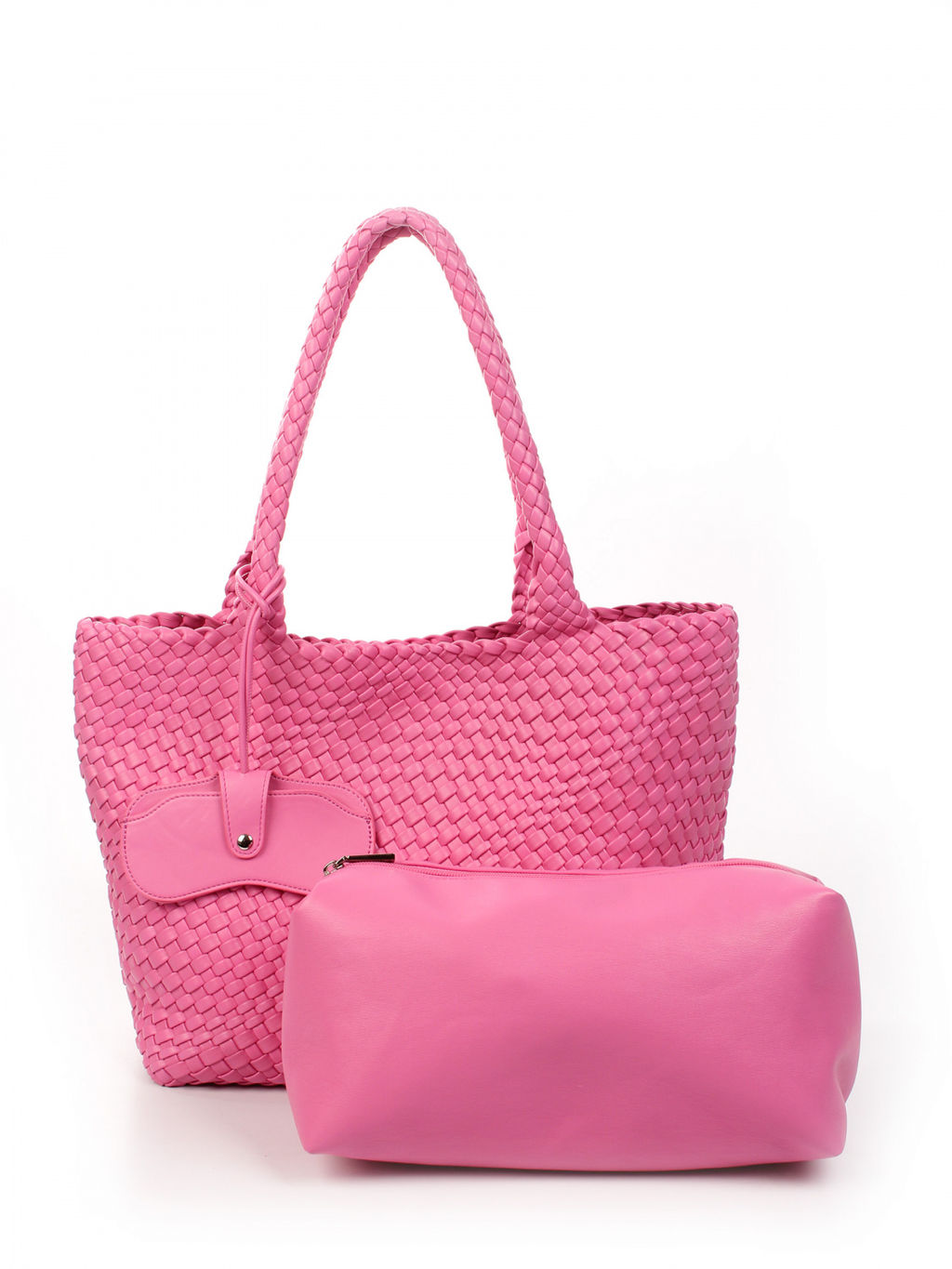 LACCOMA сумка СУ1033-фуксия эко кожа хлопок  фото 4