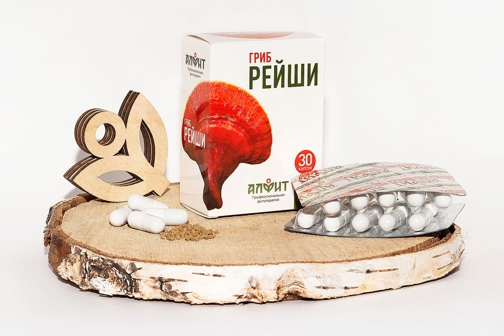 Грибная серия БАД Капсулы "Гриб рейши" Алфит 1234