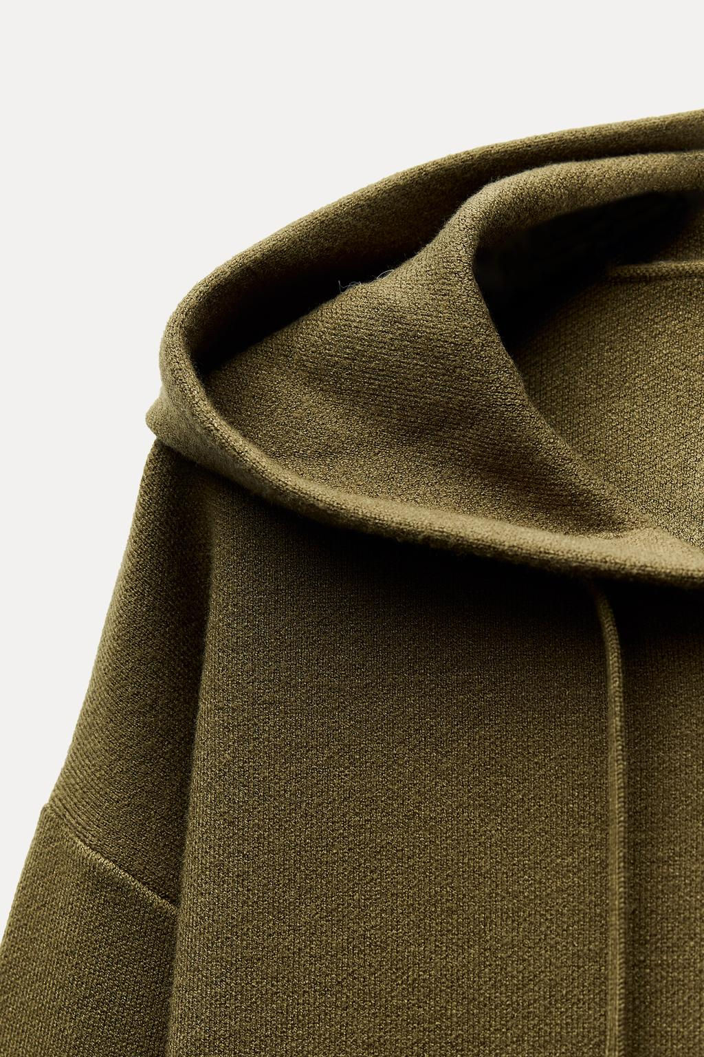 PLAIN KNIT HOODIE - Zara фото 8