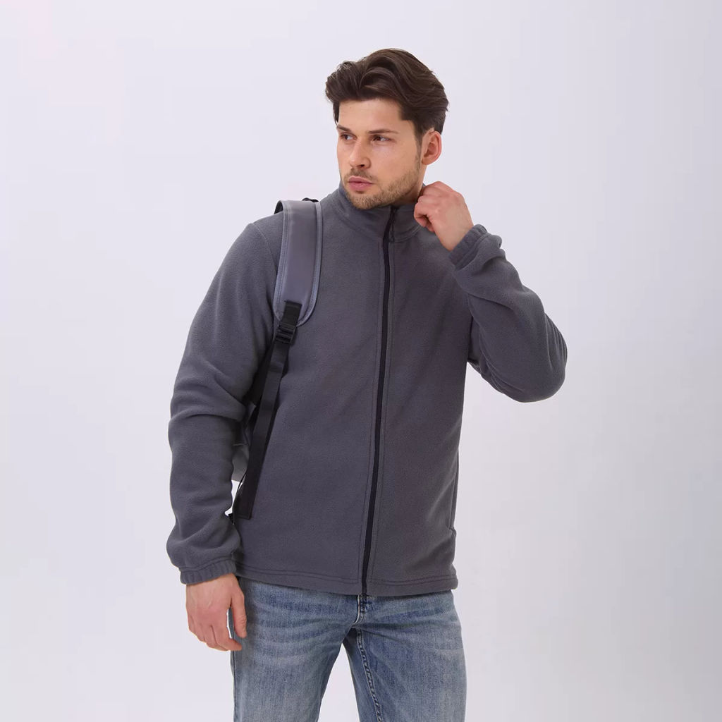 RODOS Толстовка на молнии мужская флис М-321 Синий  фото 12