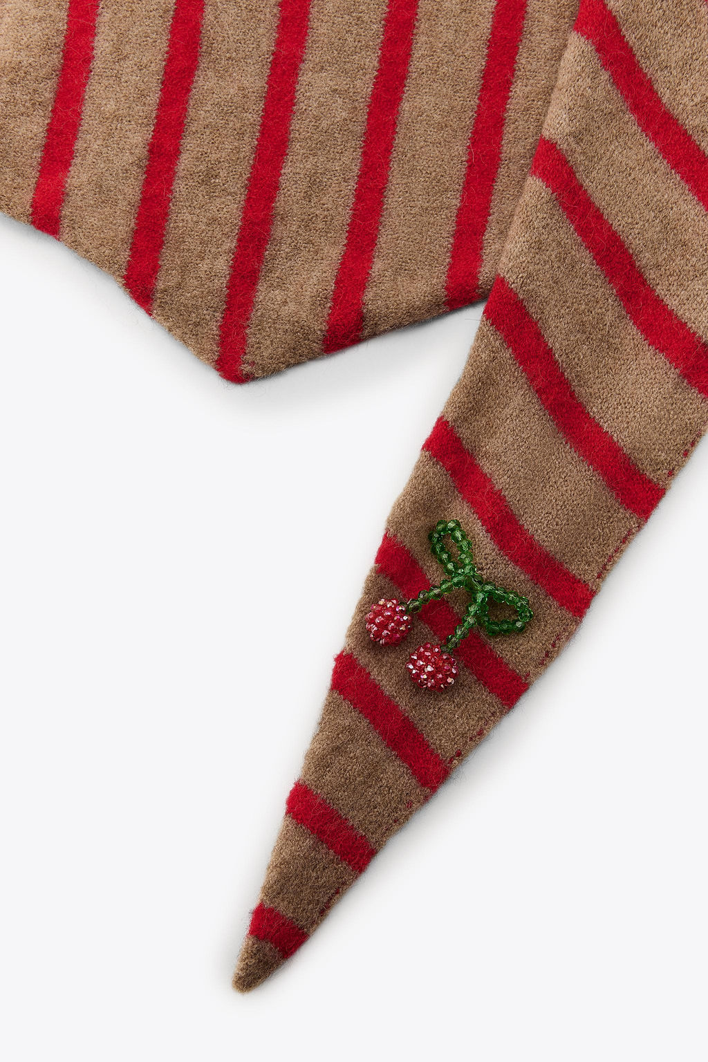 CHERRY STRIPE KNITTED BANDANA - Zara фото 3