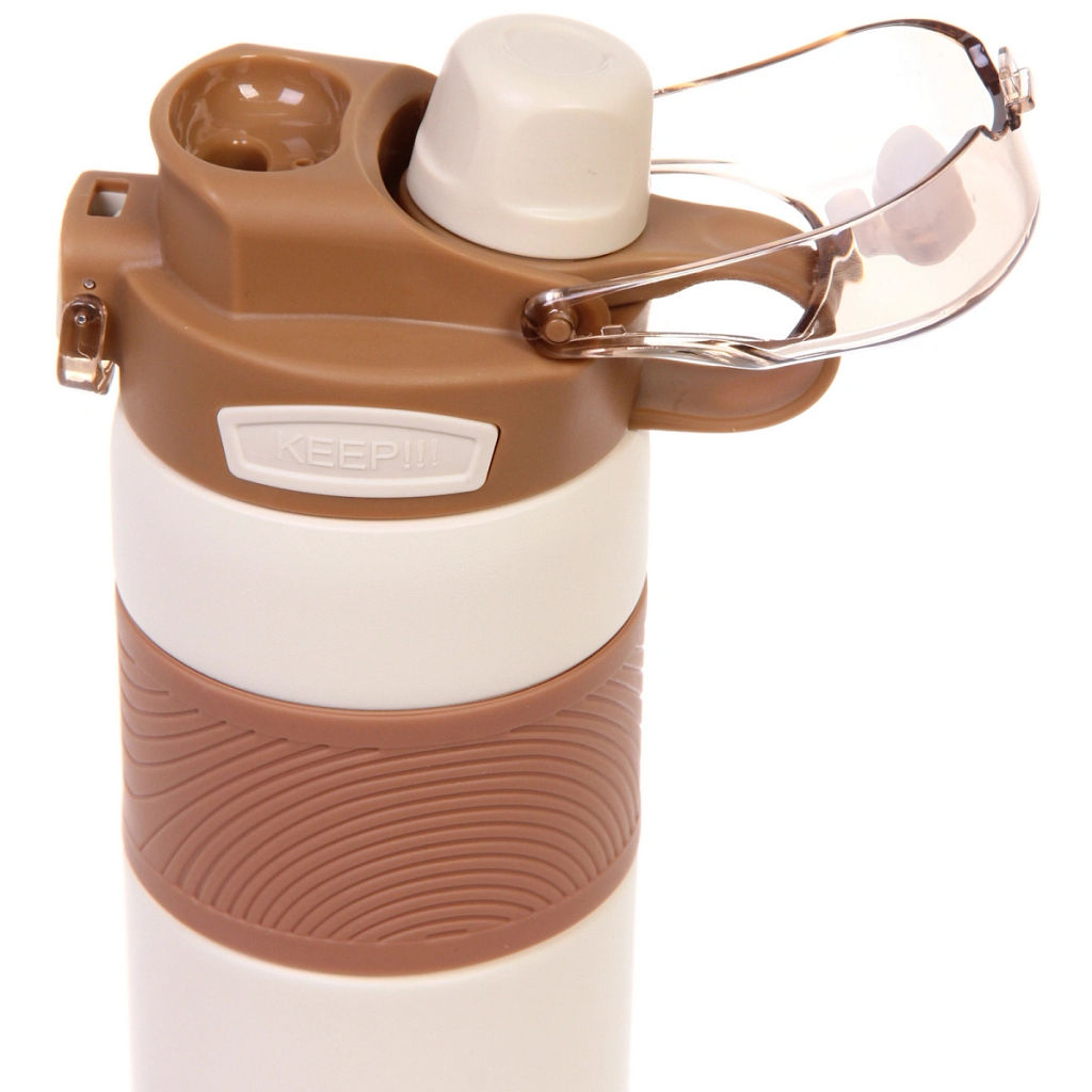 Термос 800мл "Фитнесс", цвет молочный