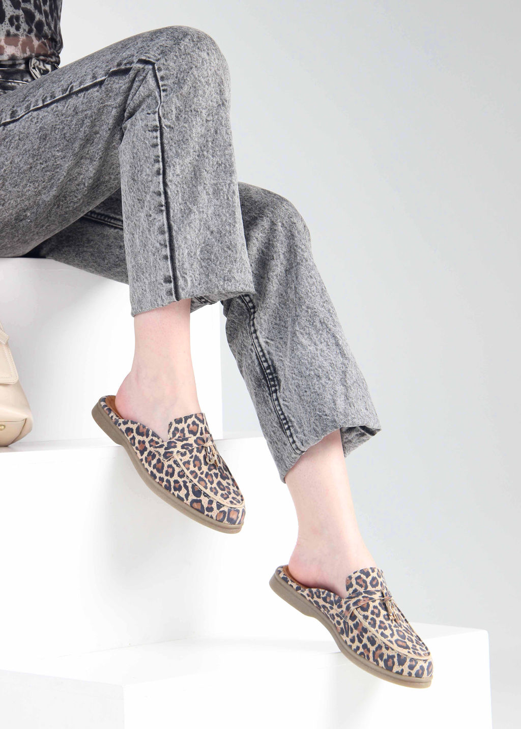 Мюли 1070.2614be. бежевый леопард