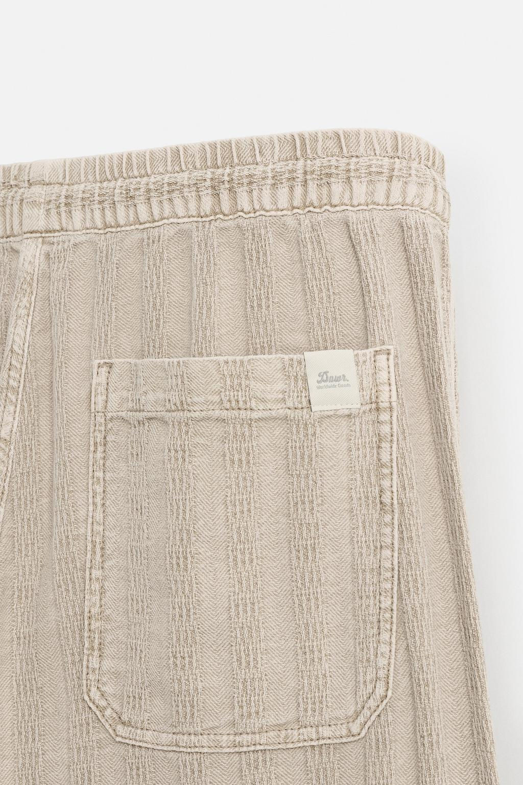 RELAXED FIT JACQUARD TROUSERS - Zara фото 30