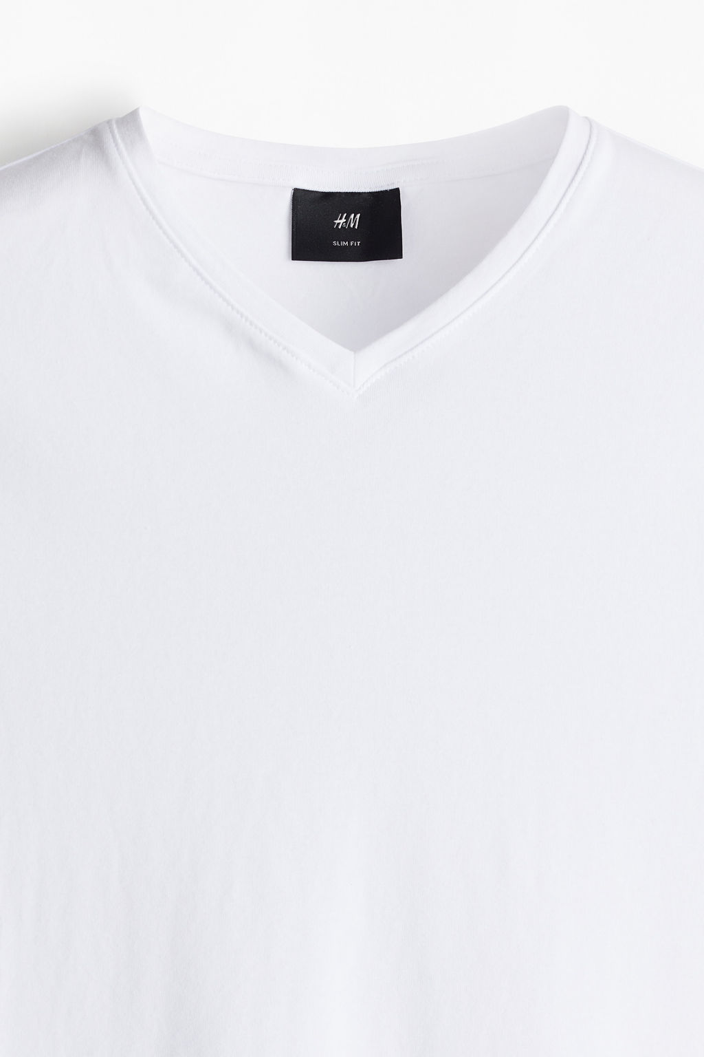 Pack de 5 camisetas con cuello de pico Slim Fit - H&m фото 4