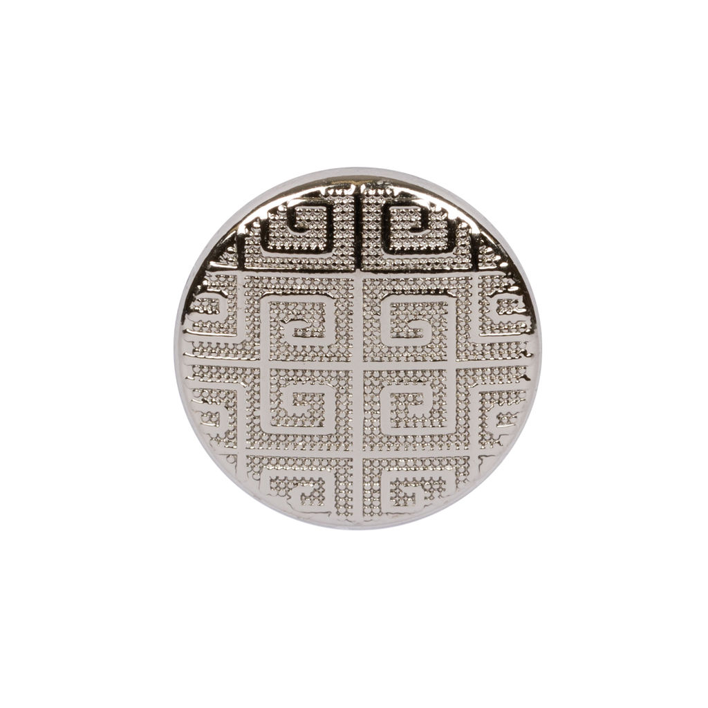 Кнопка Micron JK 005 металл нержавеющий сплав d 15 мм 36 шт. №04 под никель