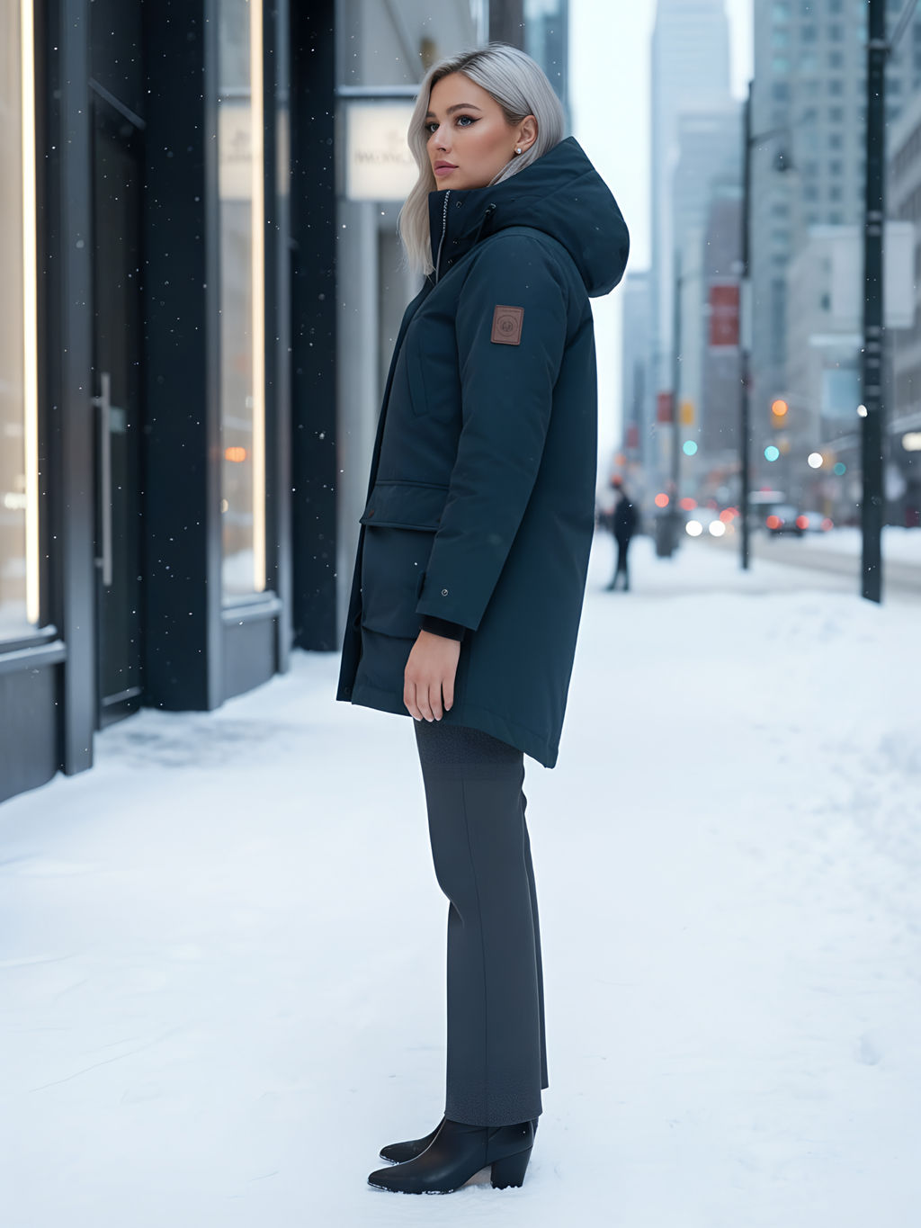 Парка зимняя ДО МИНУС 30 ,мембрана, MTFORCE , темно-синего цвета фото 31