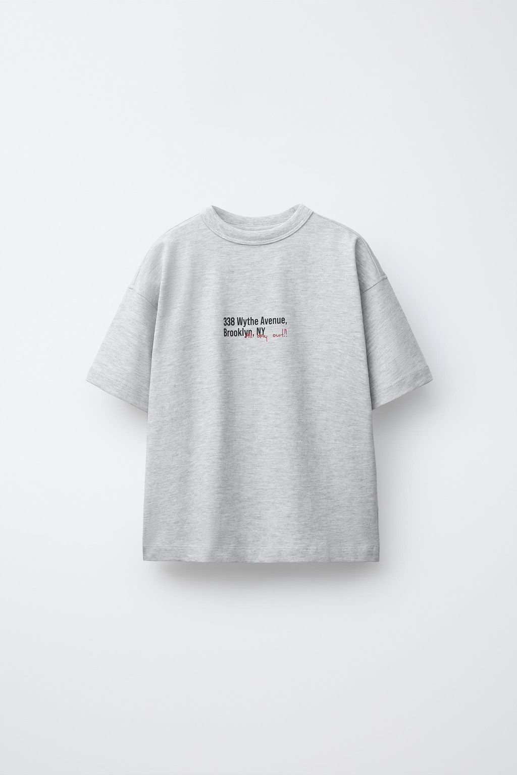 CAMISETA COMFY TEXTO / Gris vigor? - Zara фото 2