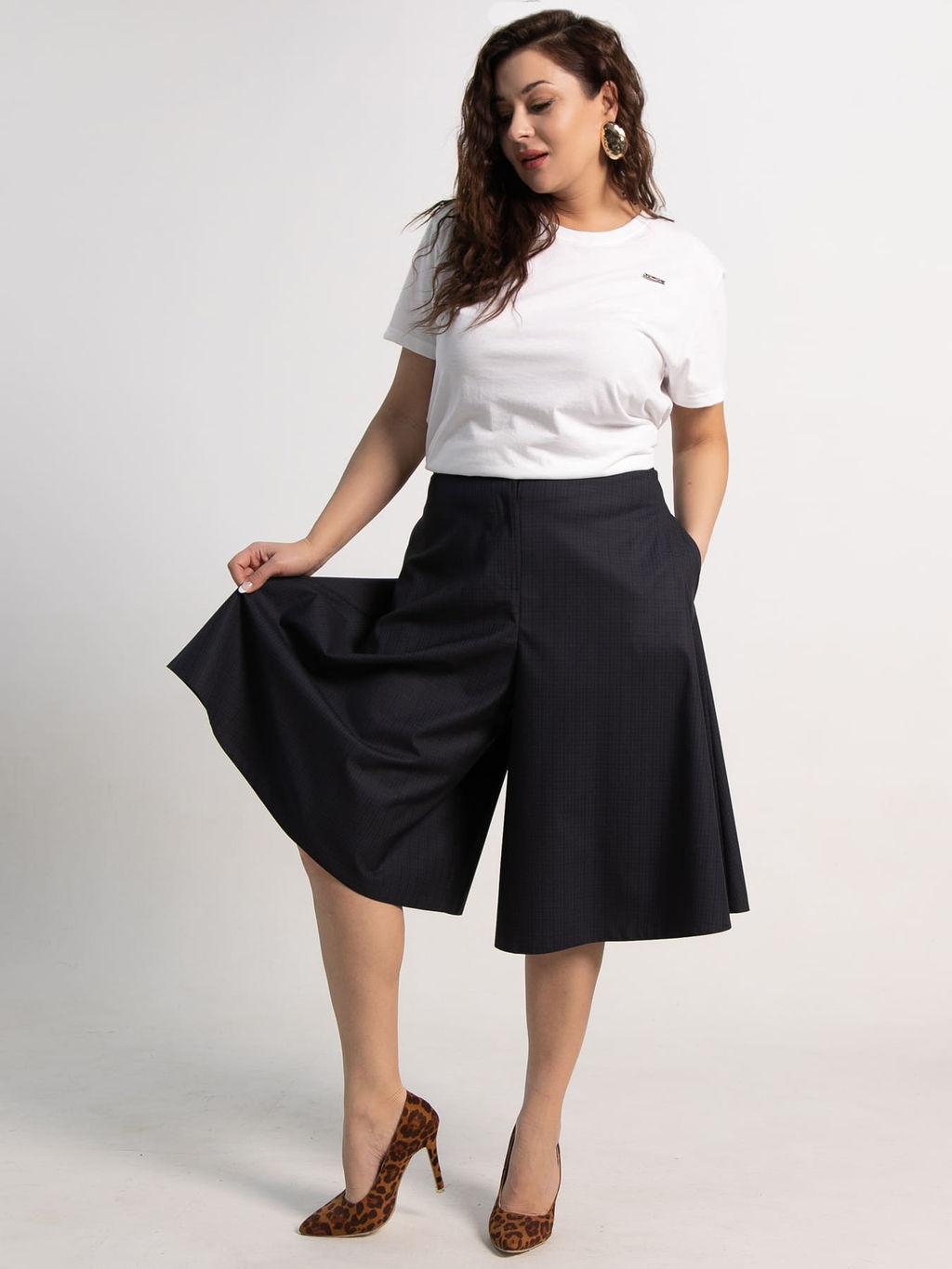 Юбка-шорты Марсель (синяя) Ю15294-3М