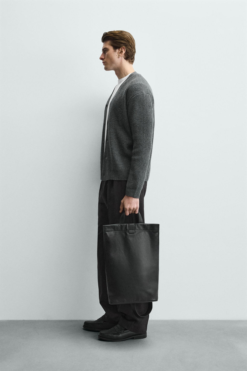 WOOL TEXTURED CARDIGAN - Zara фото 12