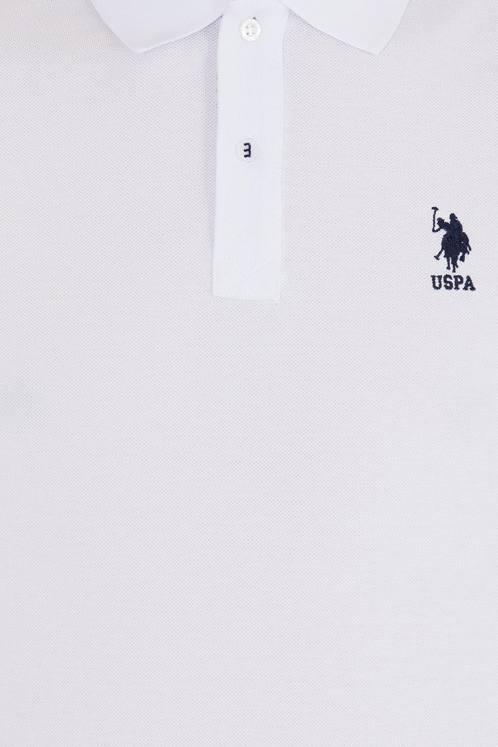 U. S. Polo Assn Мужская белая базовая футболка с воротником-поло - U.s. polo assn фото 7