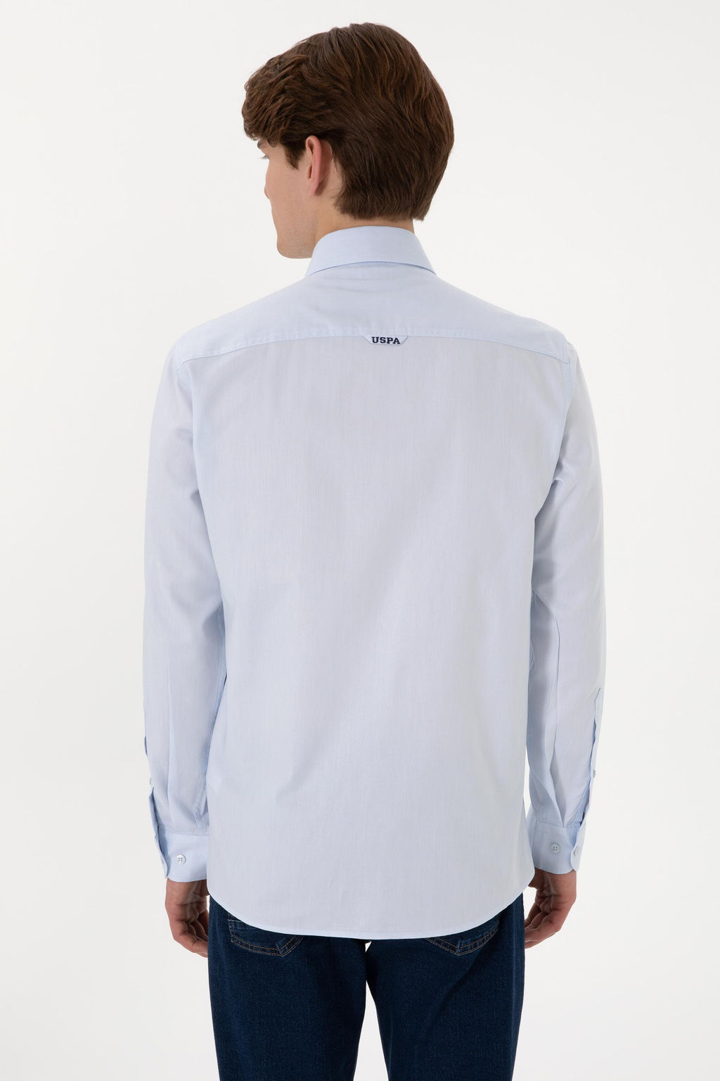 Erkek A__k Mavi Uzun Kollu Basic G_mlek - U.s. polo assn фото 5