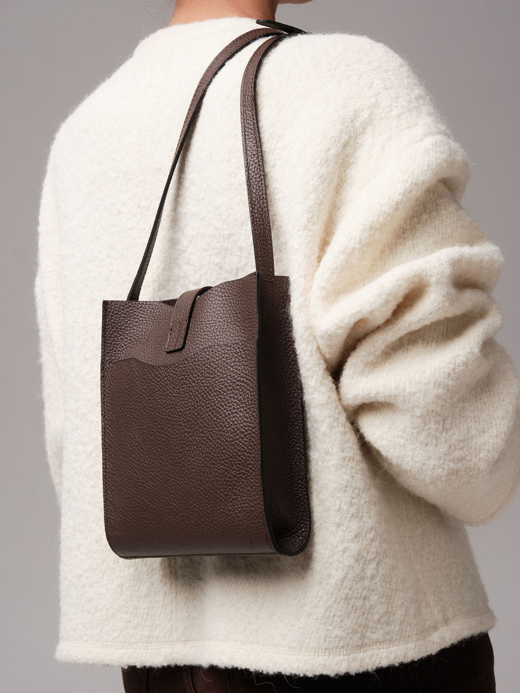 Кожаная сумка кросс-боди Leya DBR 30919 коричневый торф фото 3