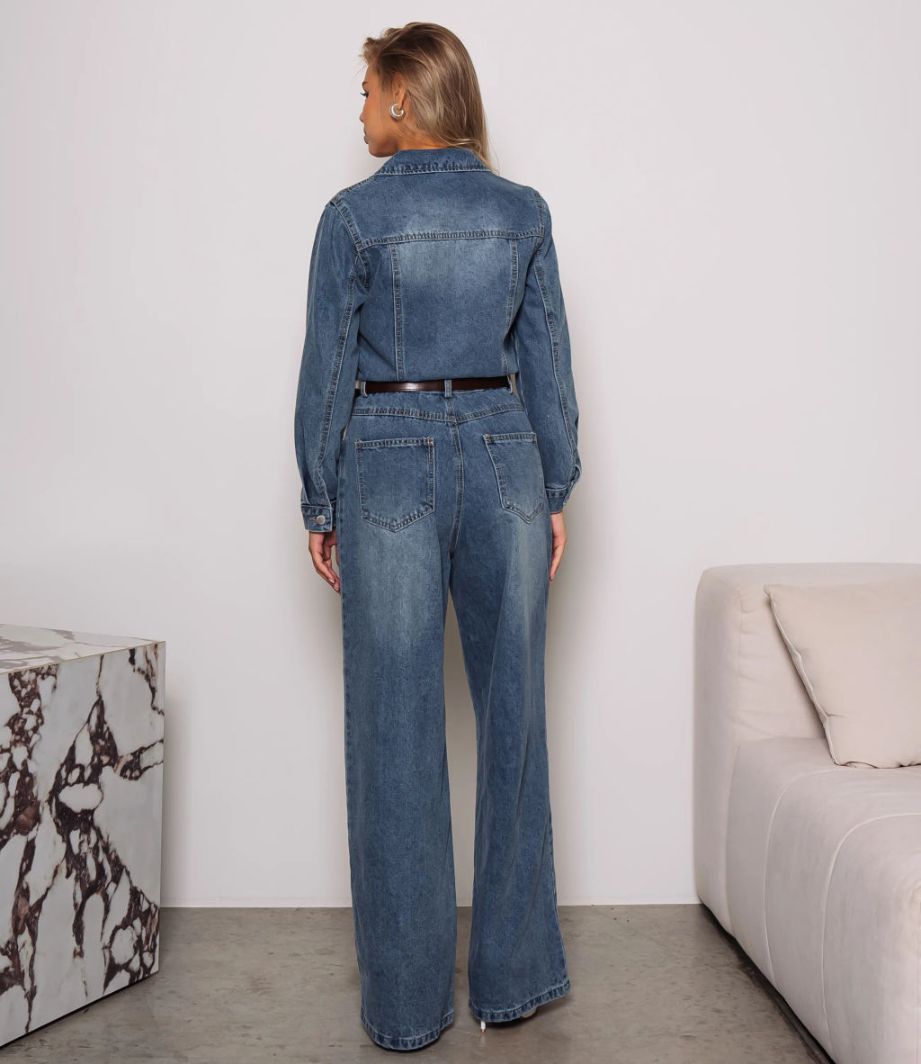 Комбинезон #КТ5209 (1), синий - Dommod фото 3