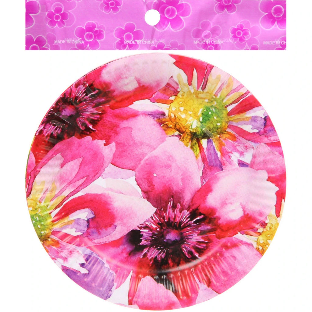 Тарелка бумажная 18 см в наборе 10 шт "Летнее настроение"