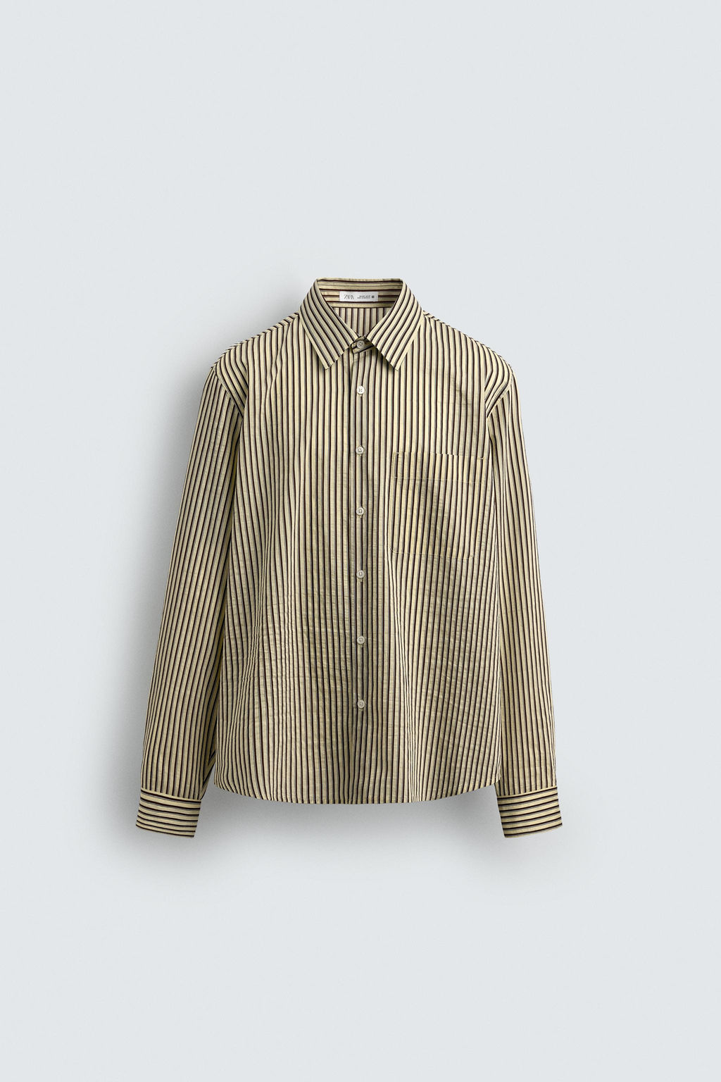 STRIPED FLOWING SHIRT - Zara фото 7