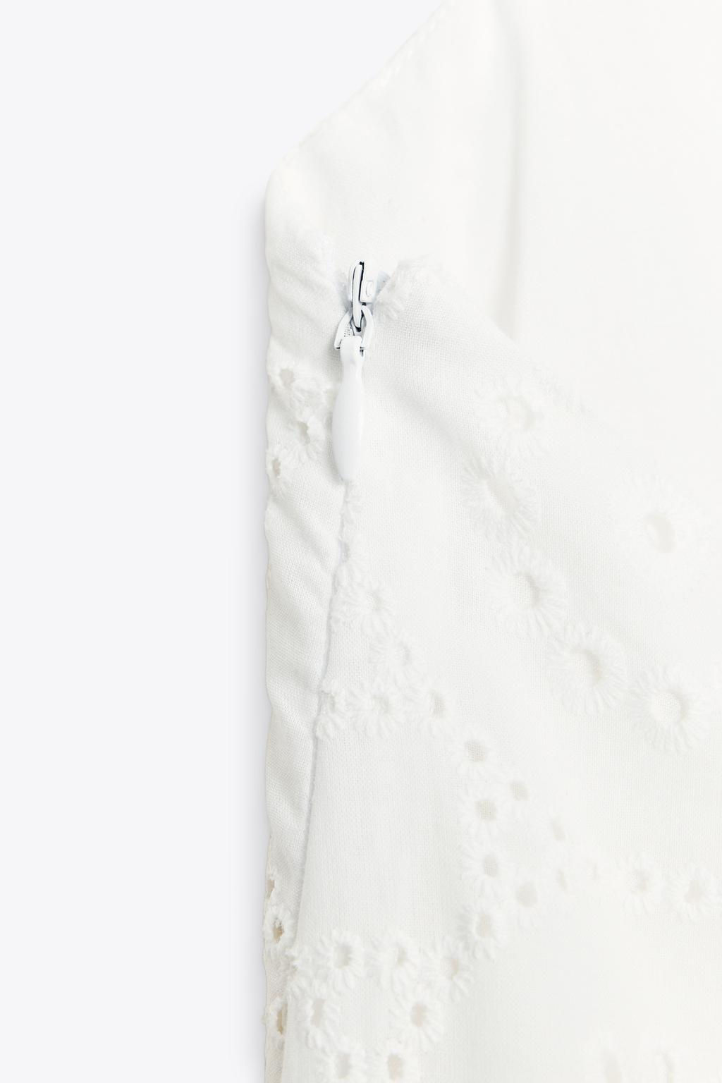 EMBROIDERED MIDI DRESS - Zara фото 10