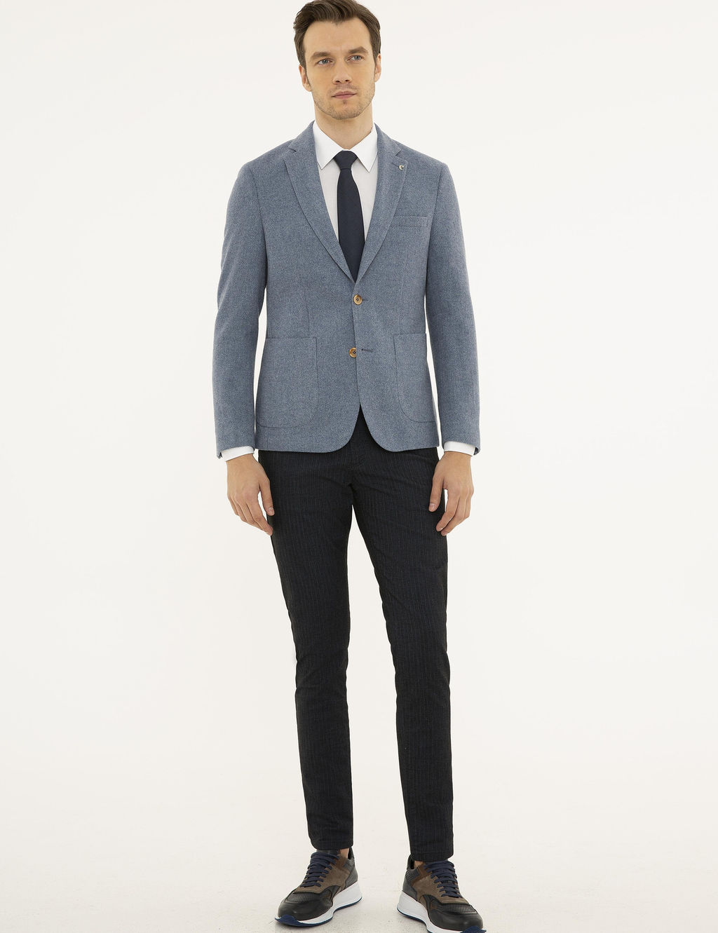 Голубая зауженная куртка - Cacharel фото 5