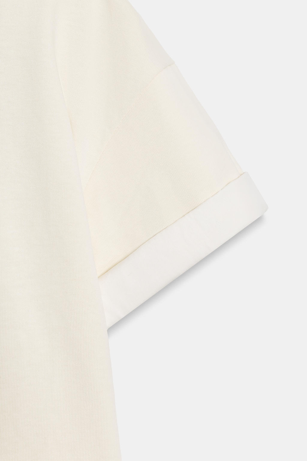 CAMISETA HEAVY COTTON MANGA CORTA / Crudo - Zara фото 7
