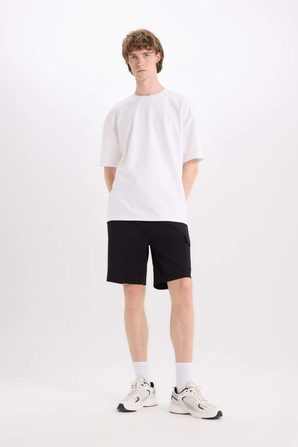 Regular Fit Duz Paca Kargo Cepli Basic Duz Sort - Defacto фото 4