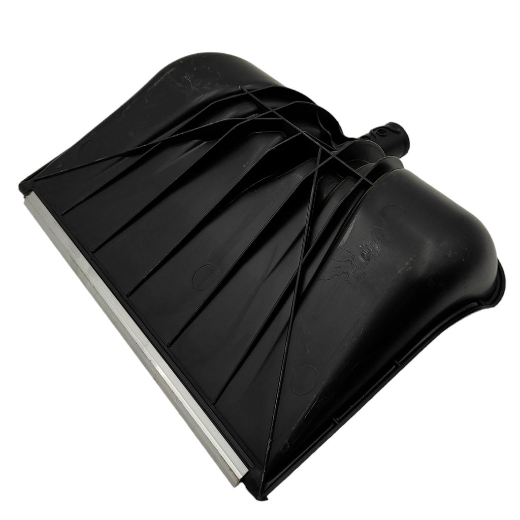 Лопата снеговая "Снежная королева" п/эт. черная, с алюм.накл.,без черенка, d тулейки 32мм, 445х330мм