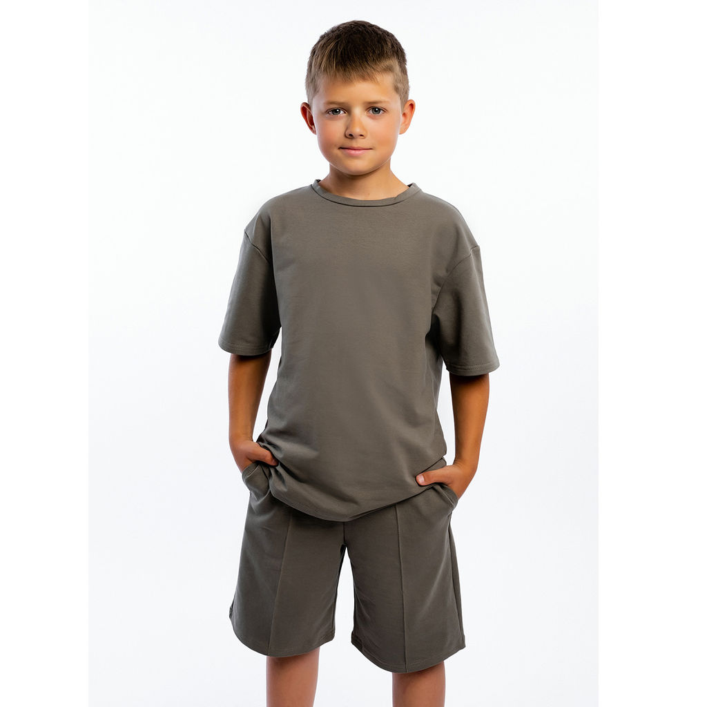 Комплект шорты и футболка футер 2х нитка петля 7424320102 - Youlala фото 8