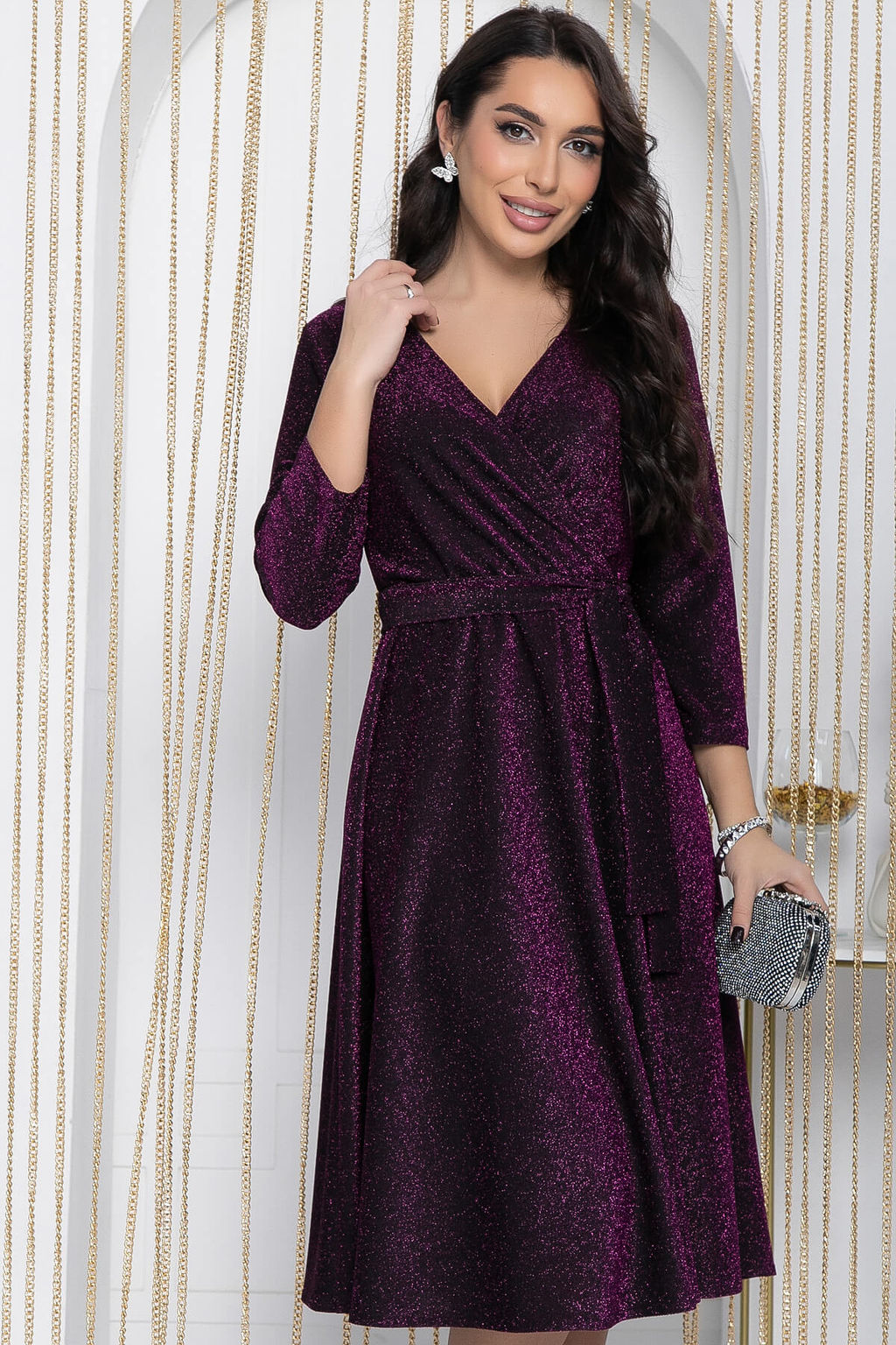 Платье Та самая (пурпурное) П12113 - Lt collection фото 6