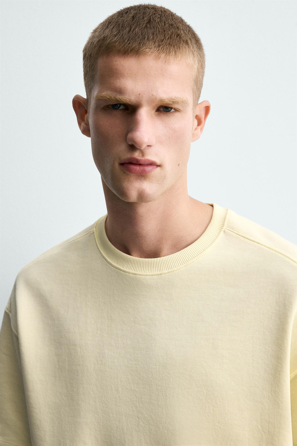 SUDADERA RELAXED FIT INTERLOCK / Amarillo claro - Zara фото 6