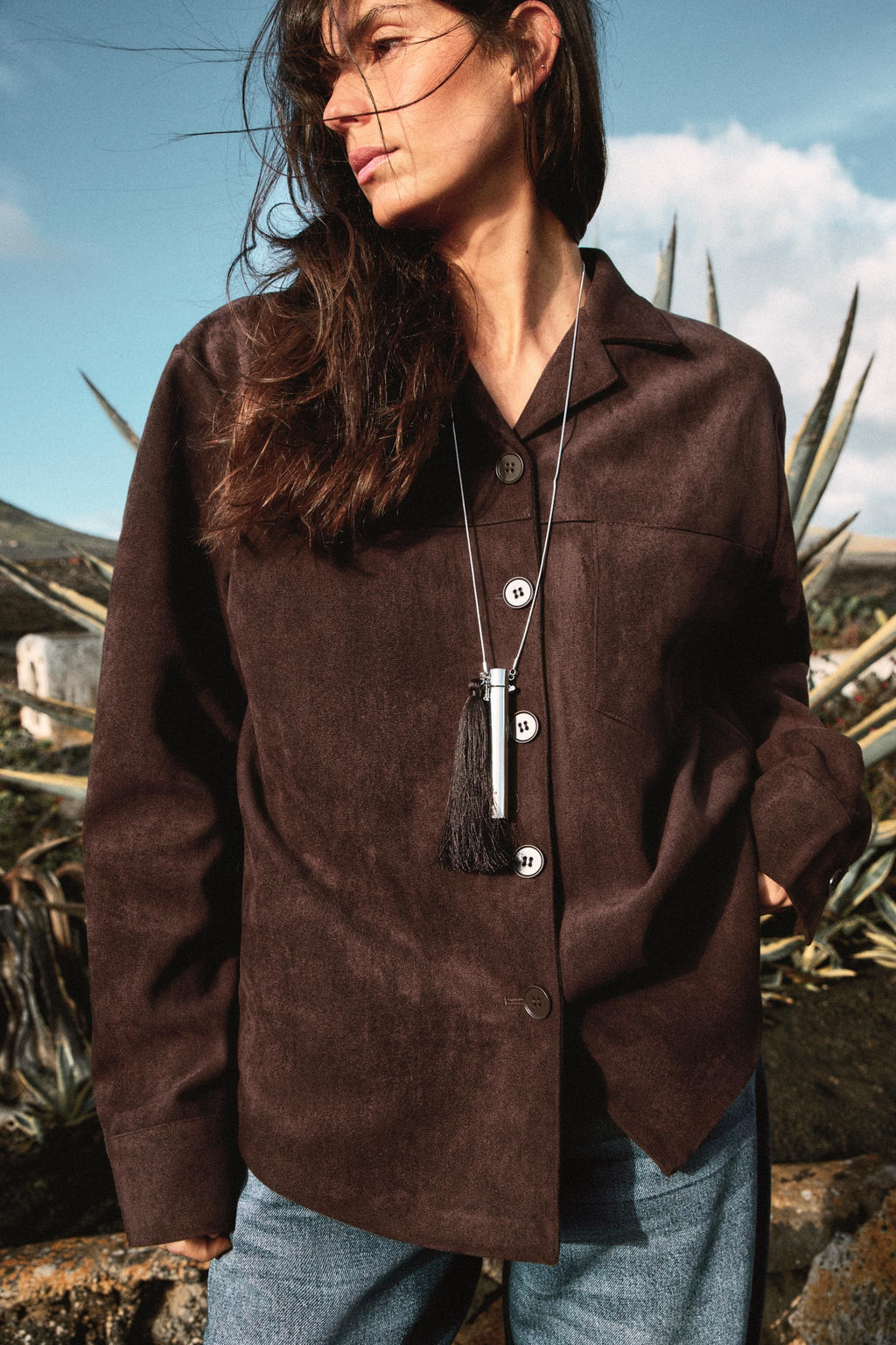 FAUX SUEDE OVERSHIRT - Zara фото 9