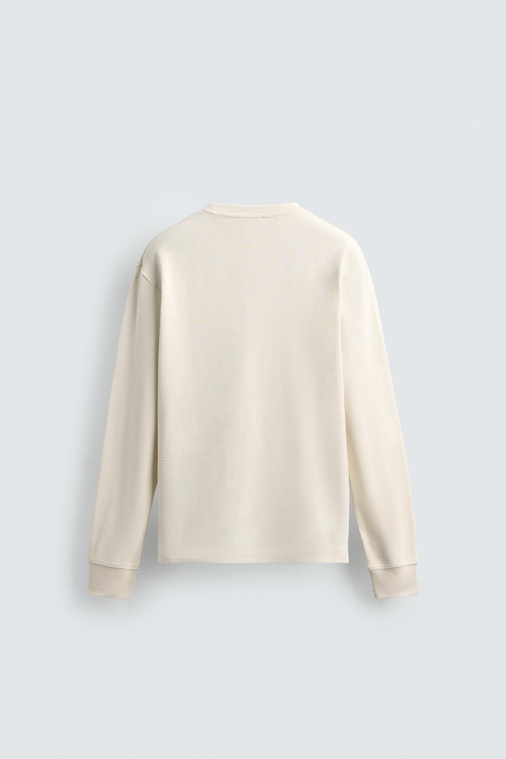 CAMISETA ESTRUCTURA WAFFLE N?MERO / Crudo - Zara фото 8