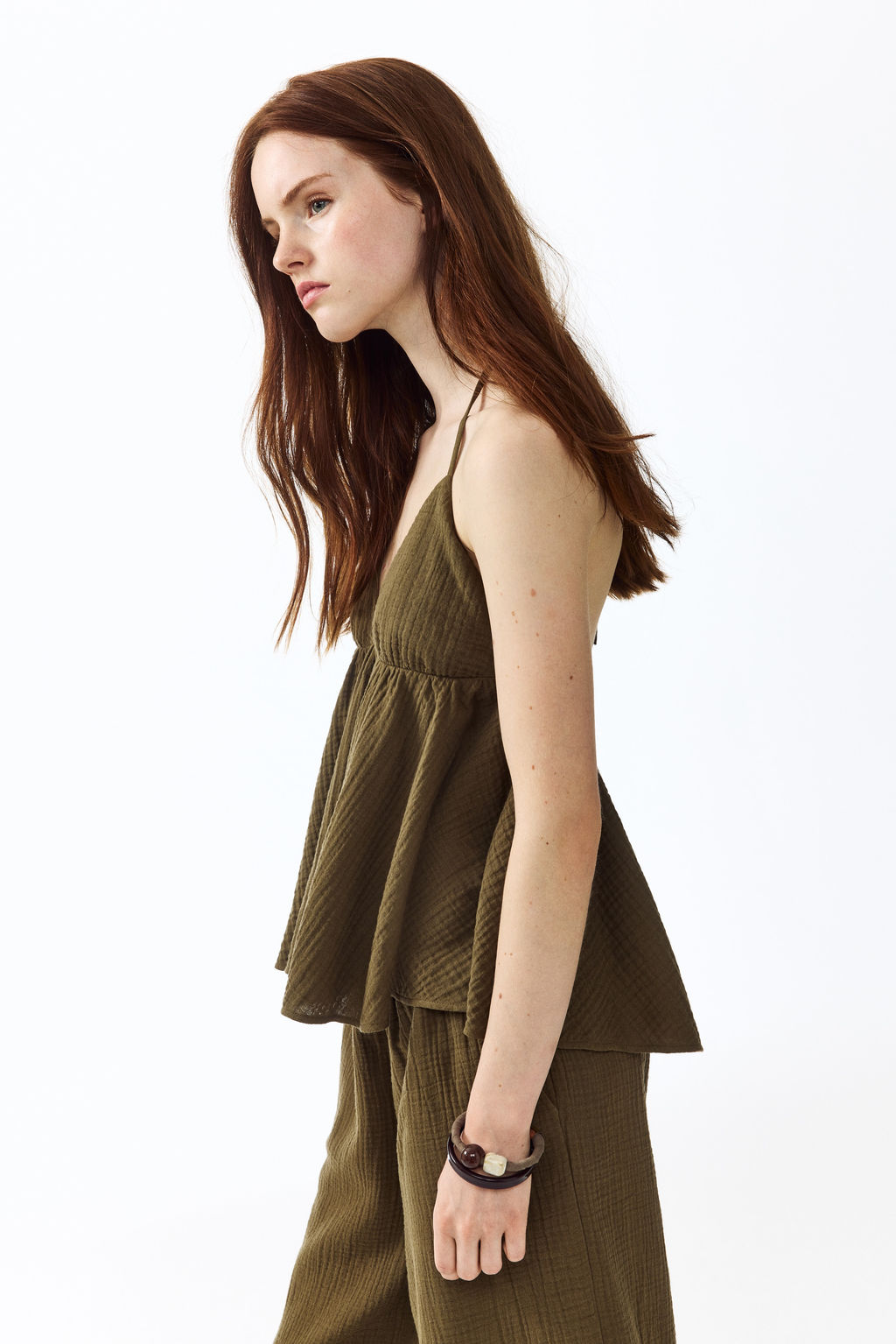 Cotton halterneck top - H&m фото 5