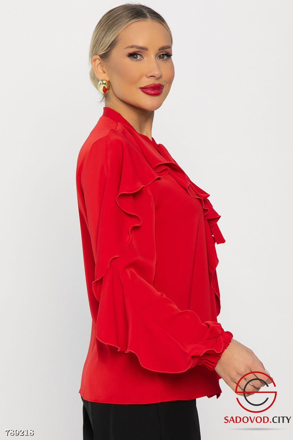 Блуза Дыхание осени (красная) Б14187-5М - Bruno фото 7