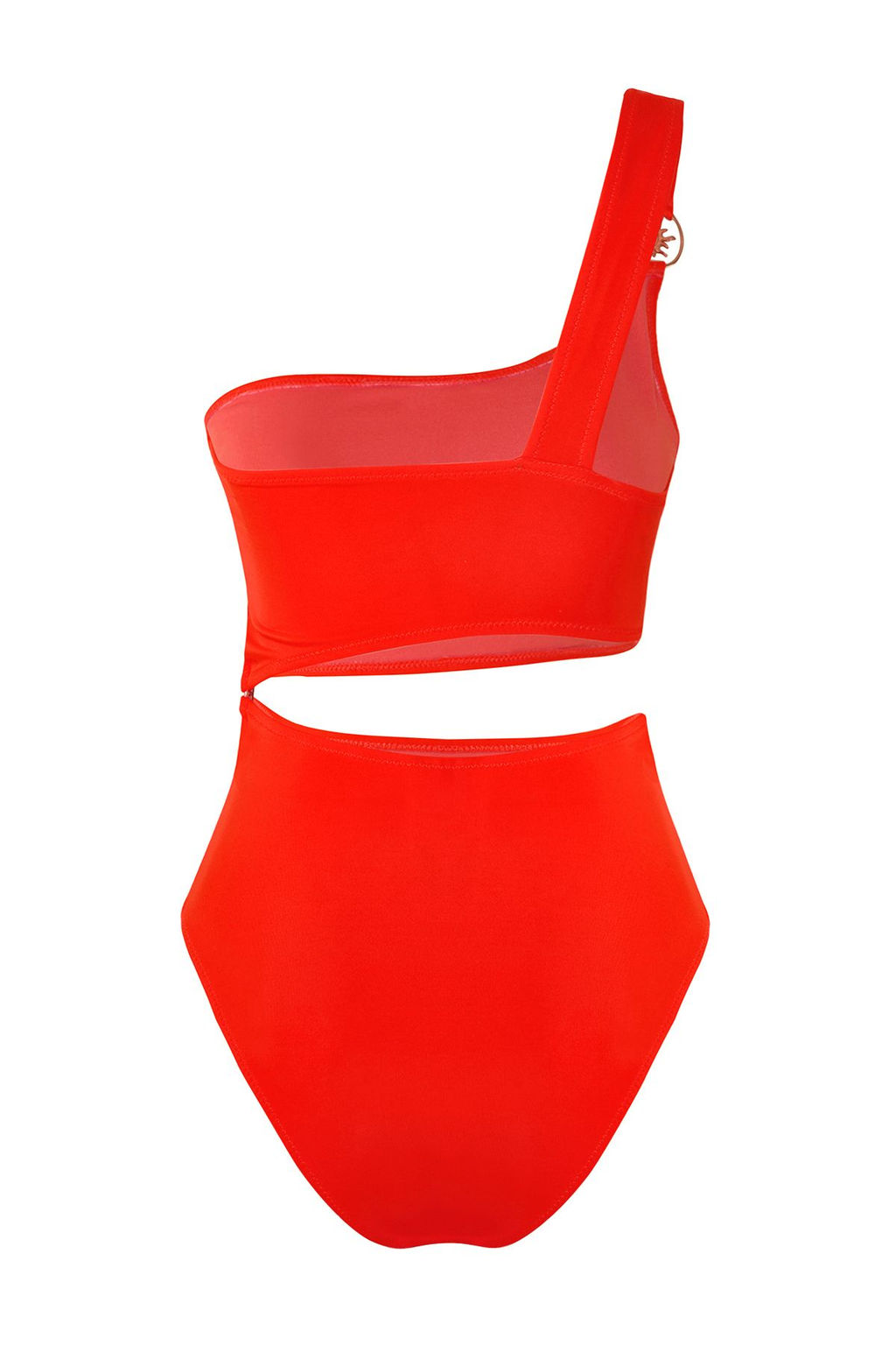 TRENDYOLMILLA Turuncu Tek Omuz Gunes Aksesuarl? Premium Cut Out/Pencereli Regular Mayokini TBESS25MA00046 фото 7