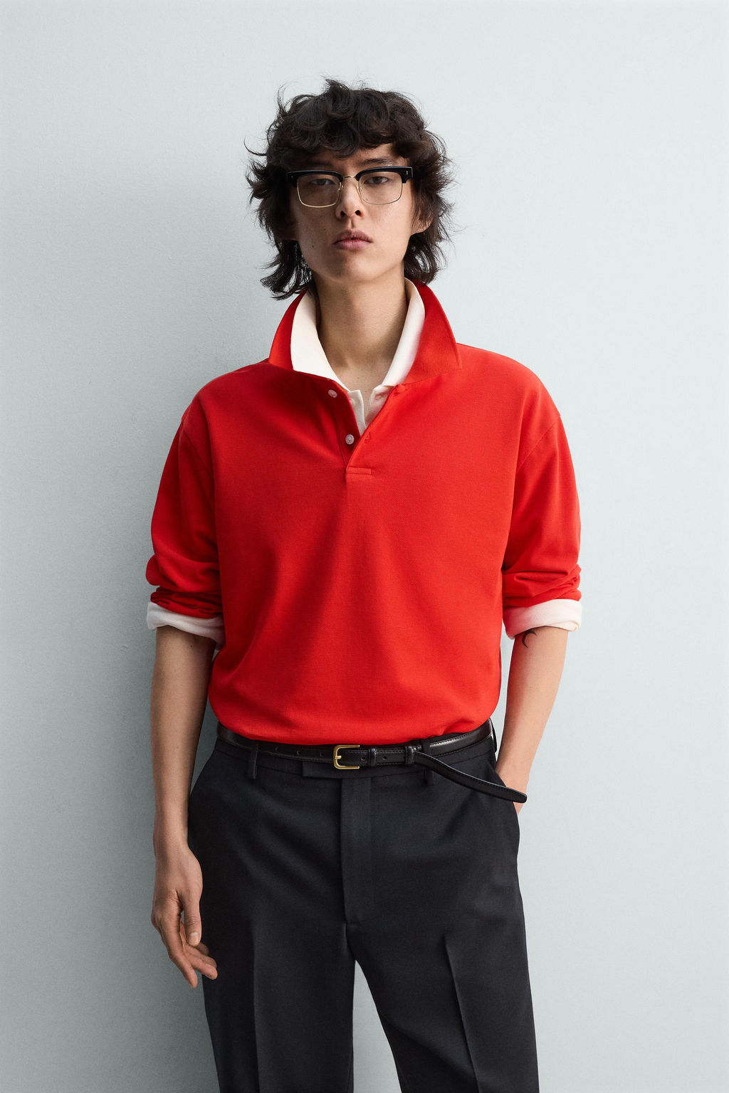 POLO REGULAR FIT ESTRUCTURA PIQU? / Rojo - Zara фото 2