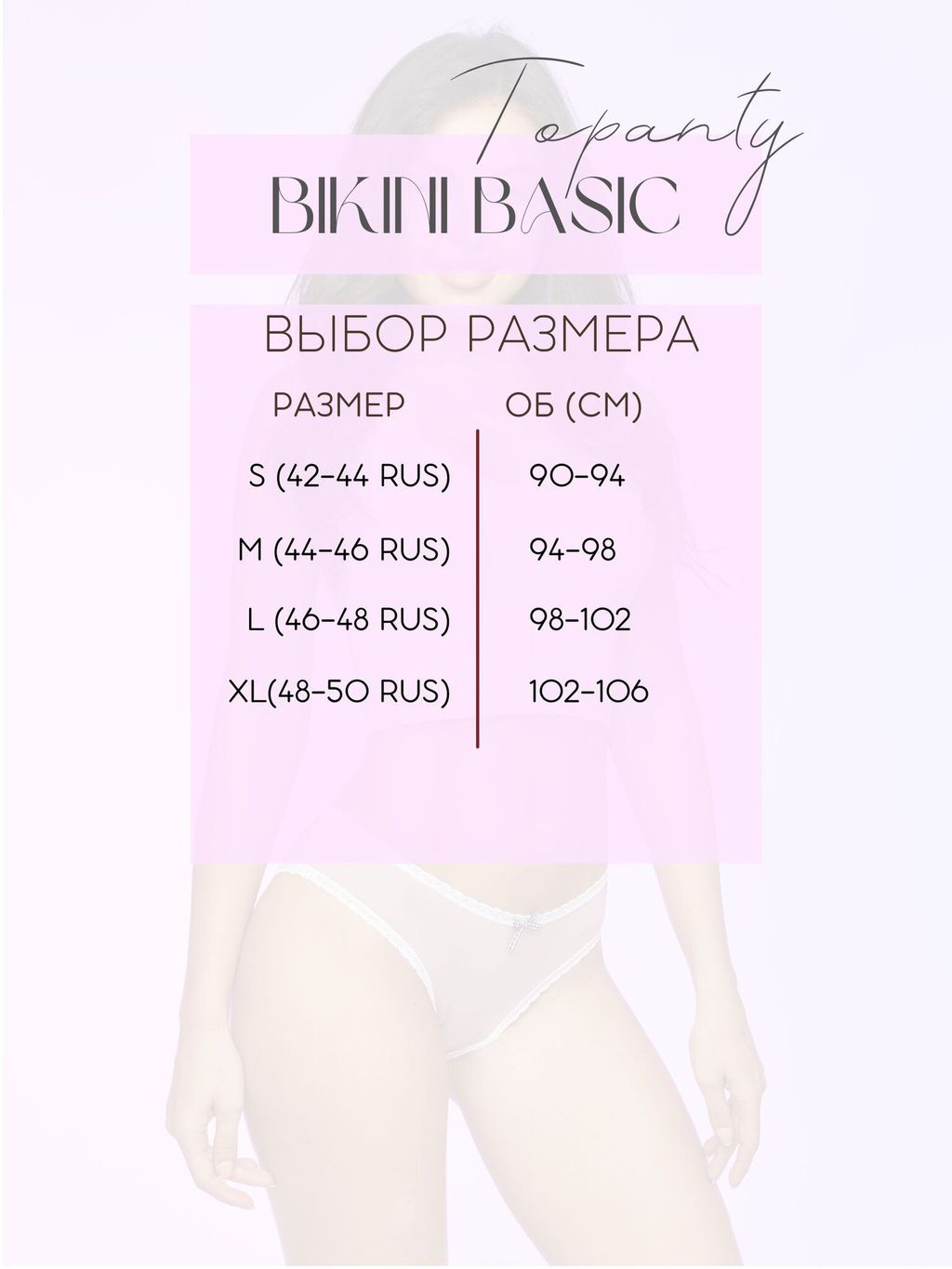 Набор женских трусиков с кружевом 1001, BIKINI, 5 шт/уп - Swimark фото 3