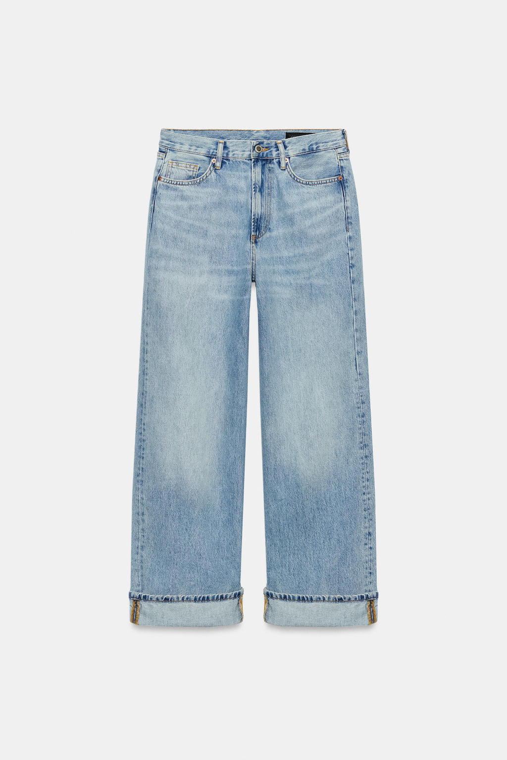 JEANS ZW COLLECTION BAGGY TIRO MEDIO / Azul claro - Zara фото 6