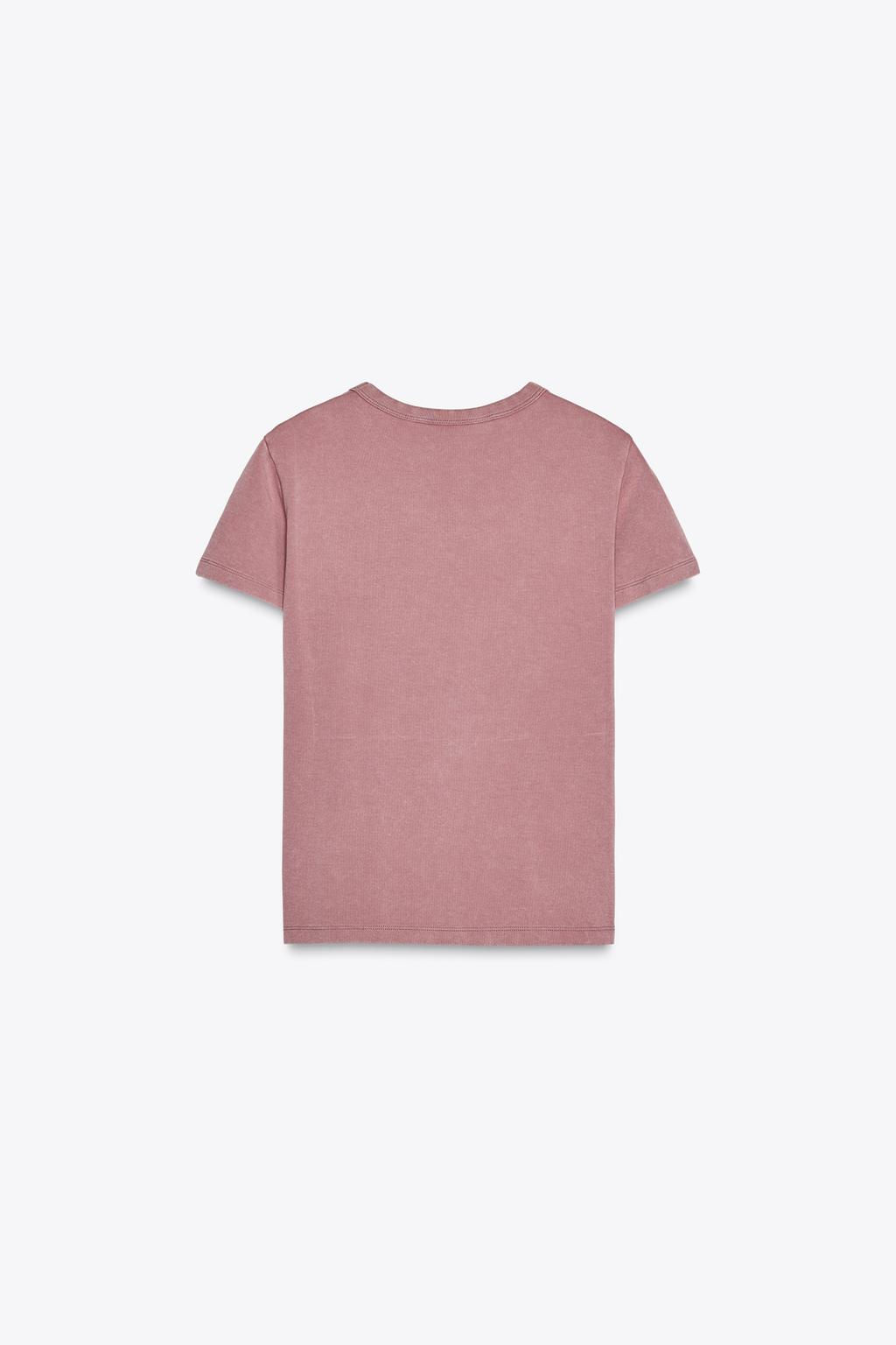 SHORT SLEEVE INTERLOCK T-SHIRT - Zara фото 6