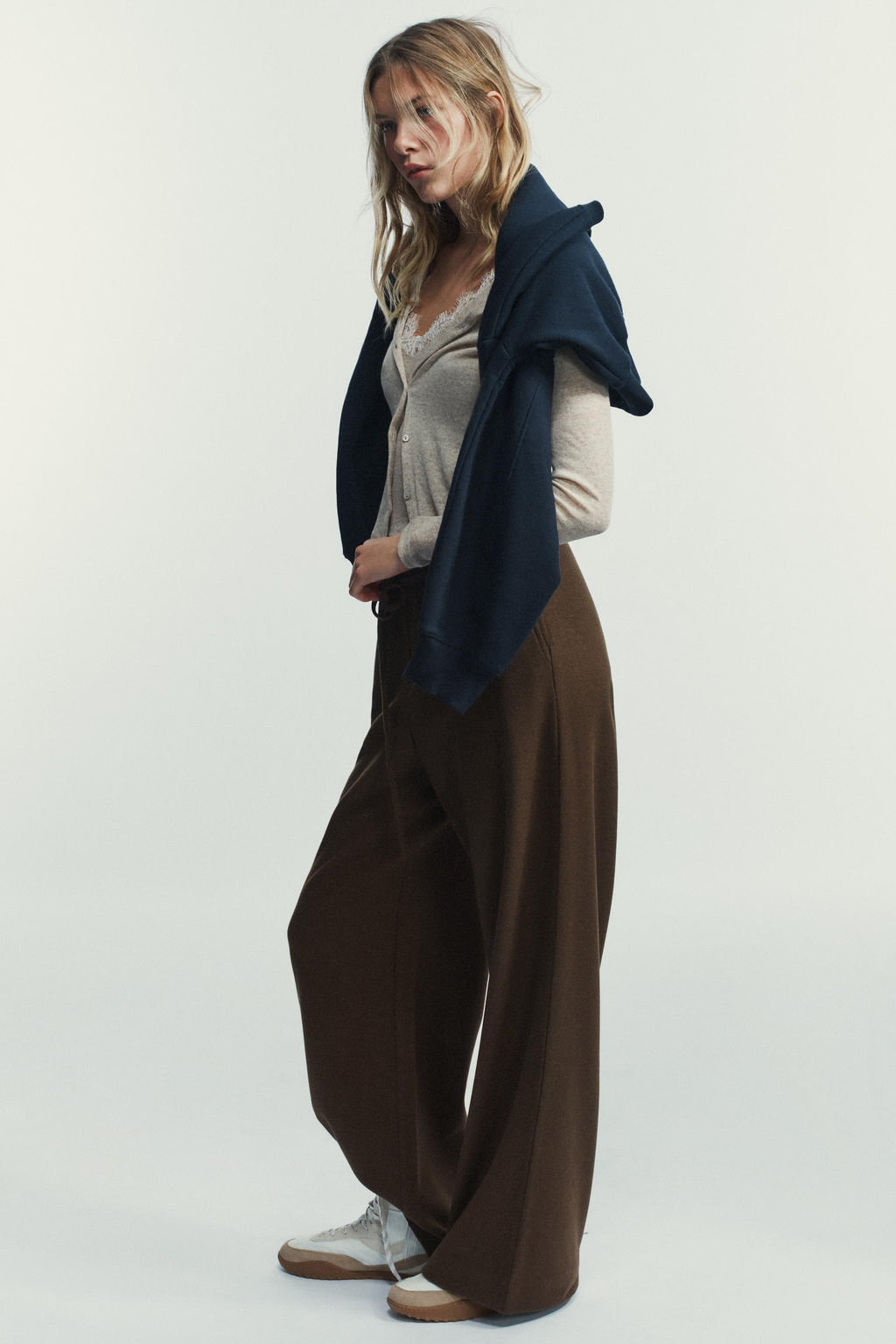 PALAZZO TROUSERS WITH TIE - Zara фото 4