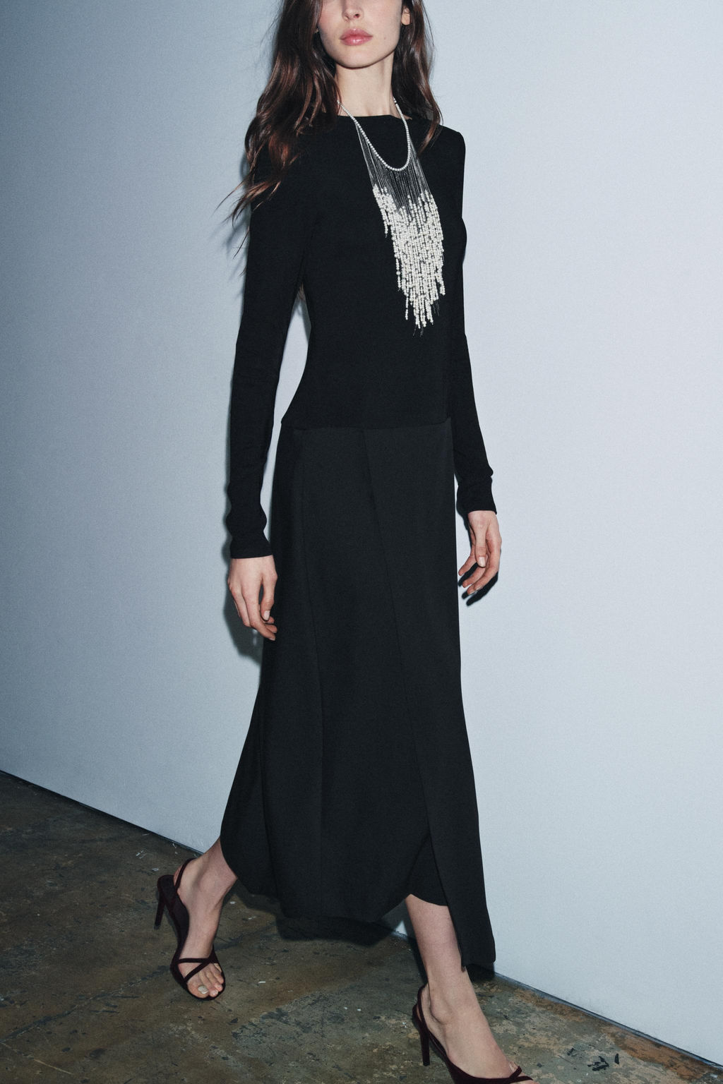 ZW COLLECTION CONTRAST DRESS - Zara фото 2