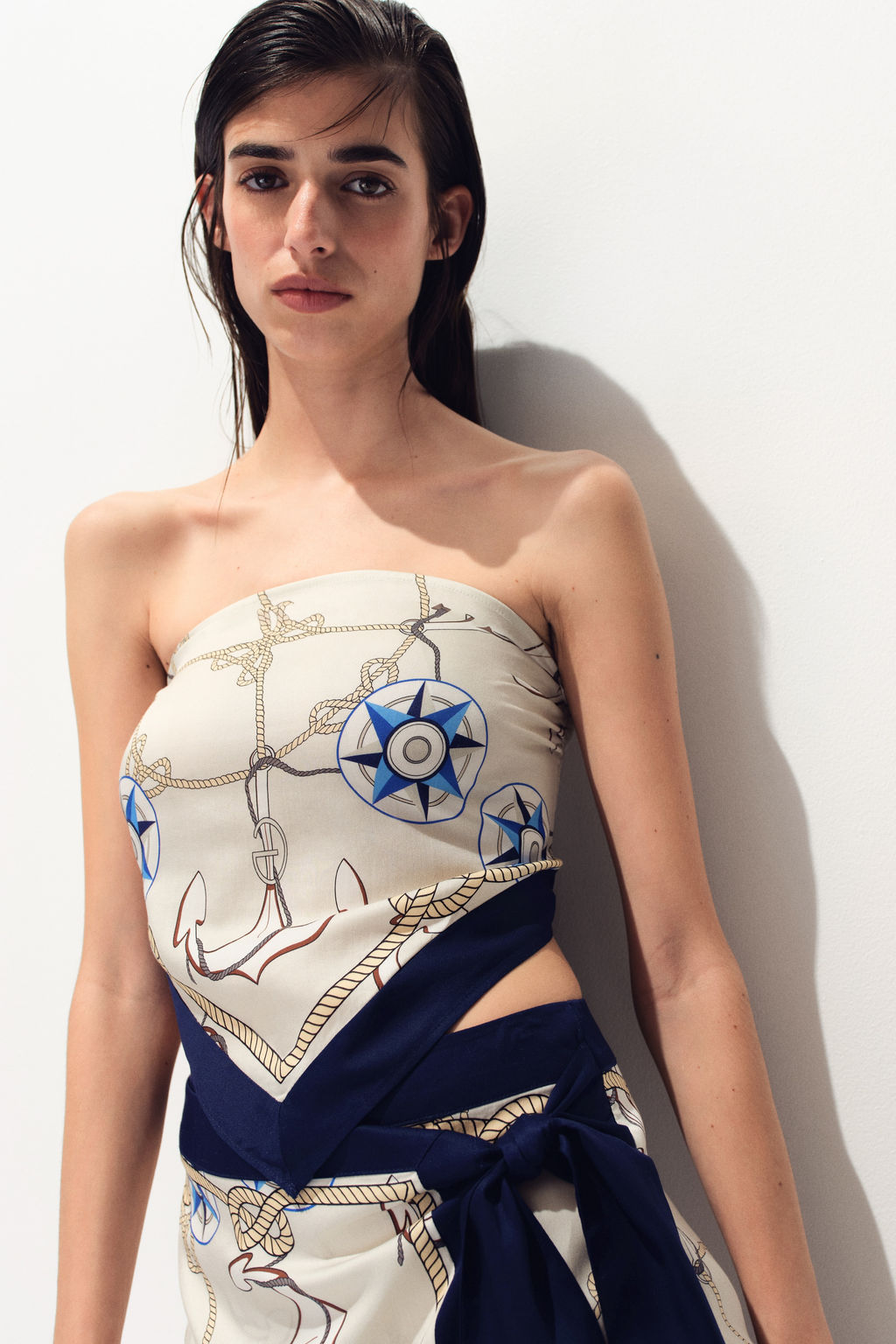 Top bandeau efecto pa?uelo en lyocell - H&m фото 2