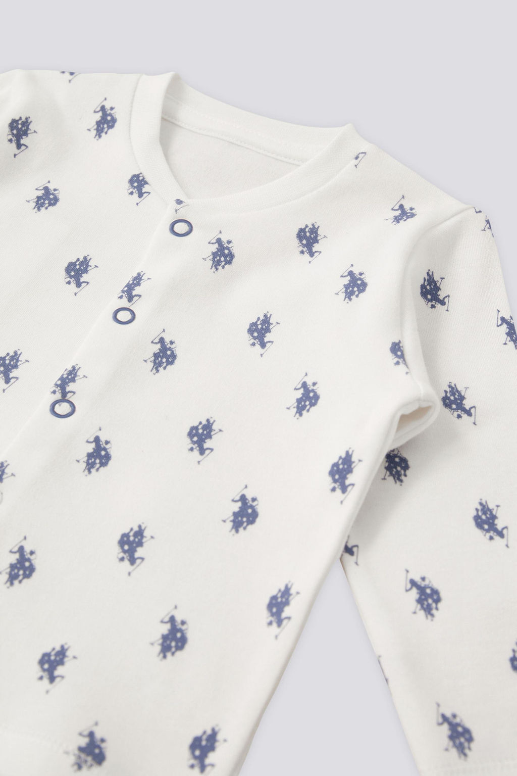 Пинетки для маленьких мальчиков Комбинезон из трех предметов с принтом Неожиданная скидка в корзине - U.s. polo assn фото 3