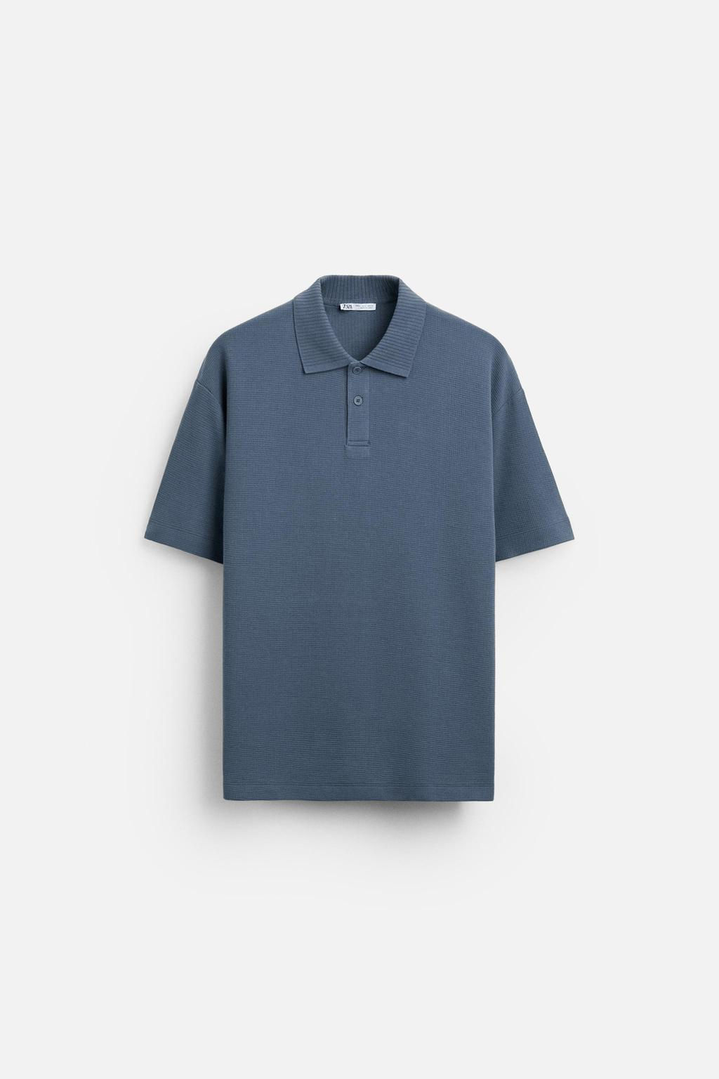 TEXTURED POLO SHIRT - Zara фото 38