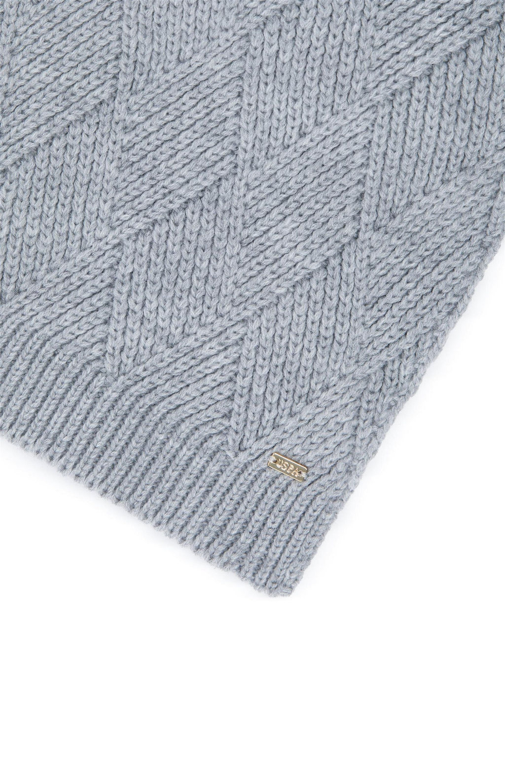 Женский серый меланжевый шарф Неожиданная скидка в корзине - U.s. polo assn фото 2